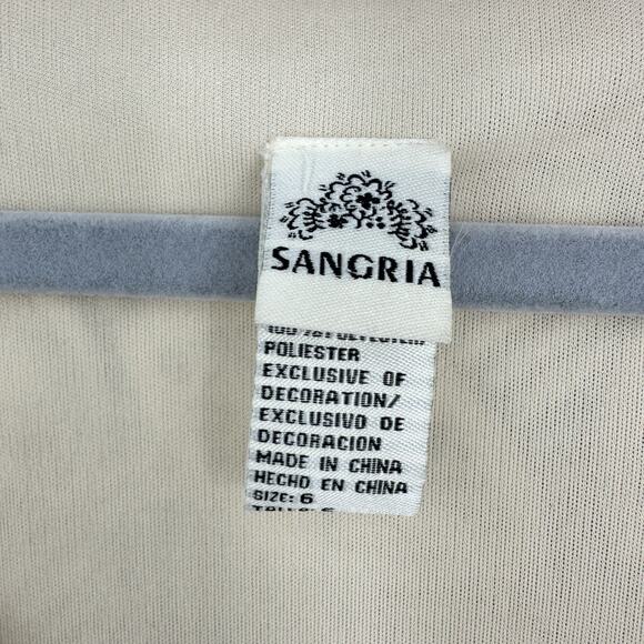 Y2K Sangria Silk Dress Beaded Babydoll Floral Boho Fairy Read Women’s XS-S Cream - Picture 4 of 13